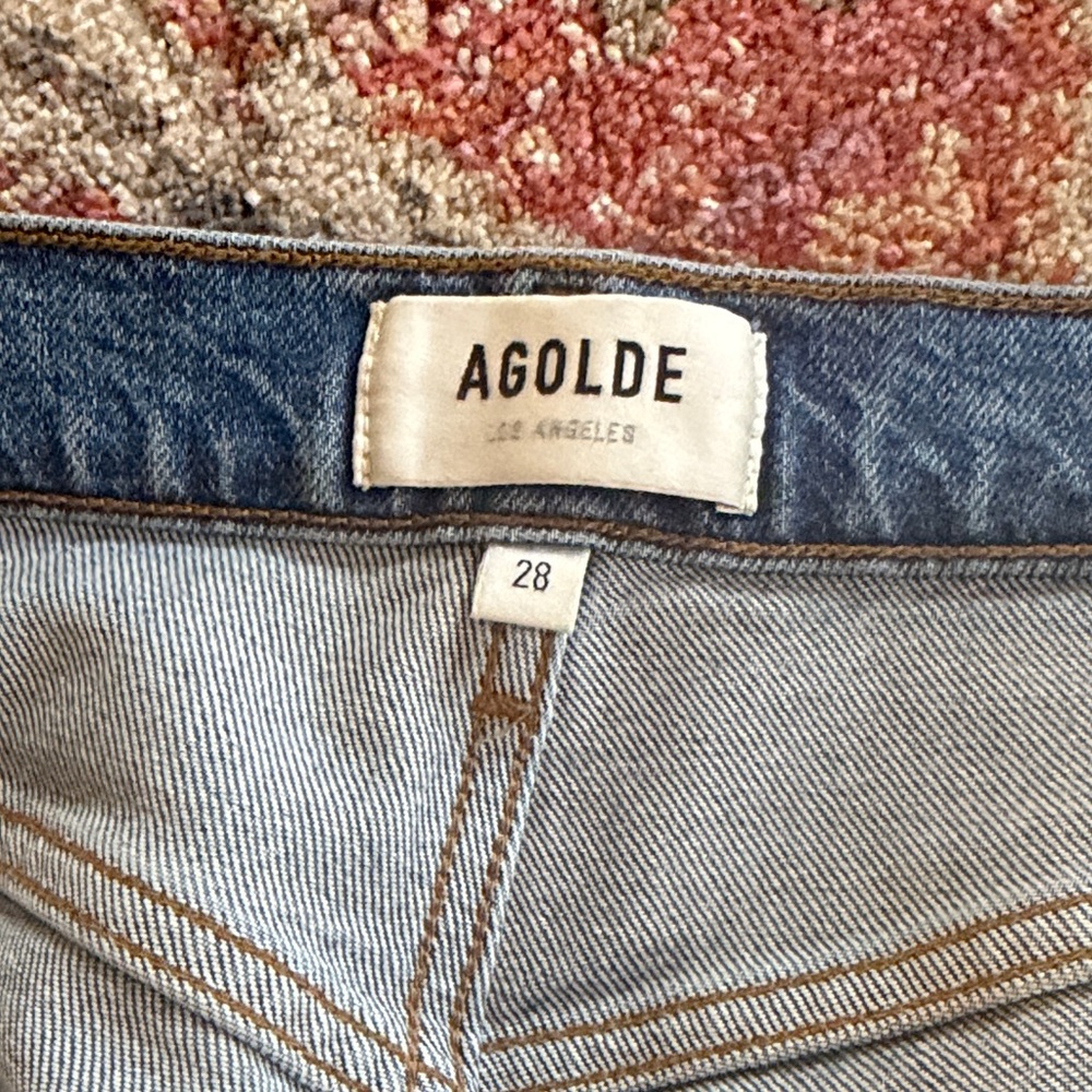 Agolde Riley Crop in Cove - Picture 5 of 8